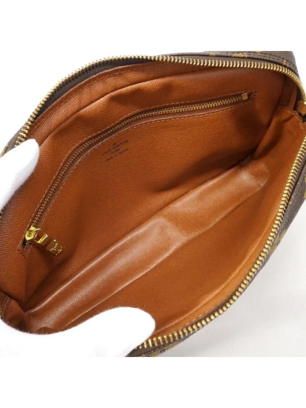 Louis Vuitton Clutch Monogram Marly Dragonne GM Brown
